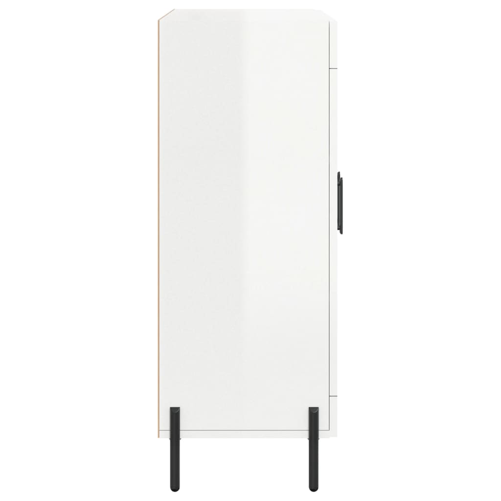 vidaXL Sideboard High Gloss White 69.5x34x90 cm Engineered Wood