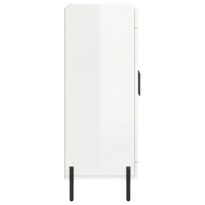 vidaXL Sideboard High Gloss White 69.5x34x90 cm Engineered Wood