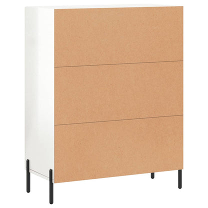 vidaXL Sideboard High Gloss White 69.5x34x90 cm Engineered Wood