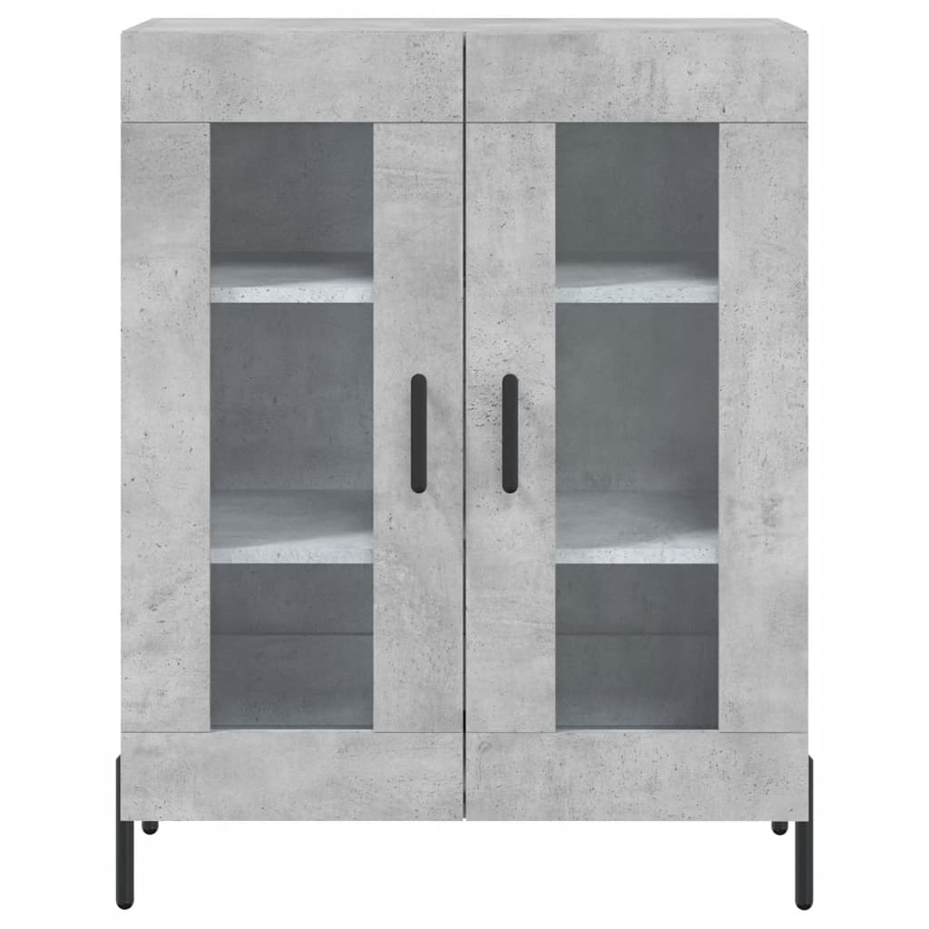 vidaXL Sideboard Concrete Grey 69.5x34x90 cm Engineered Wood