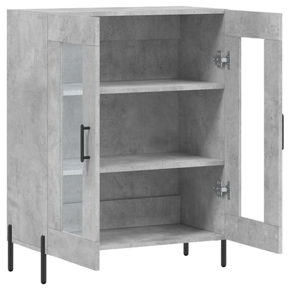 vidaXL Sideboard Concrete Grey 69.5x34x90 cm Engineered Wood