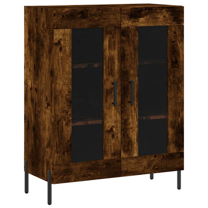 vidaXL Sideboard Smoked Oak 69.5x34x90 cm Engineered Wood