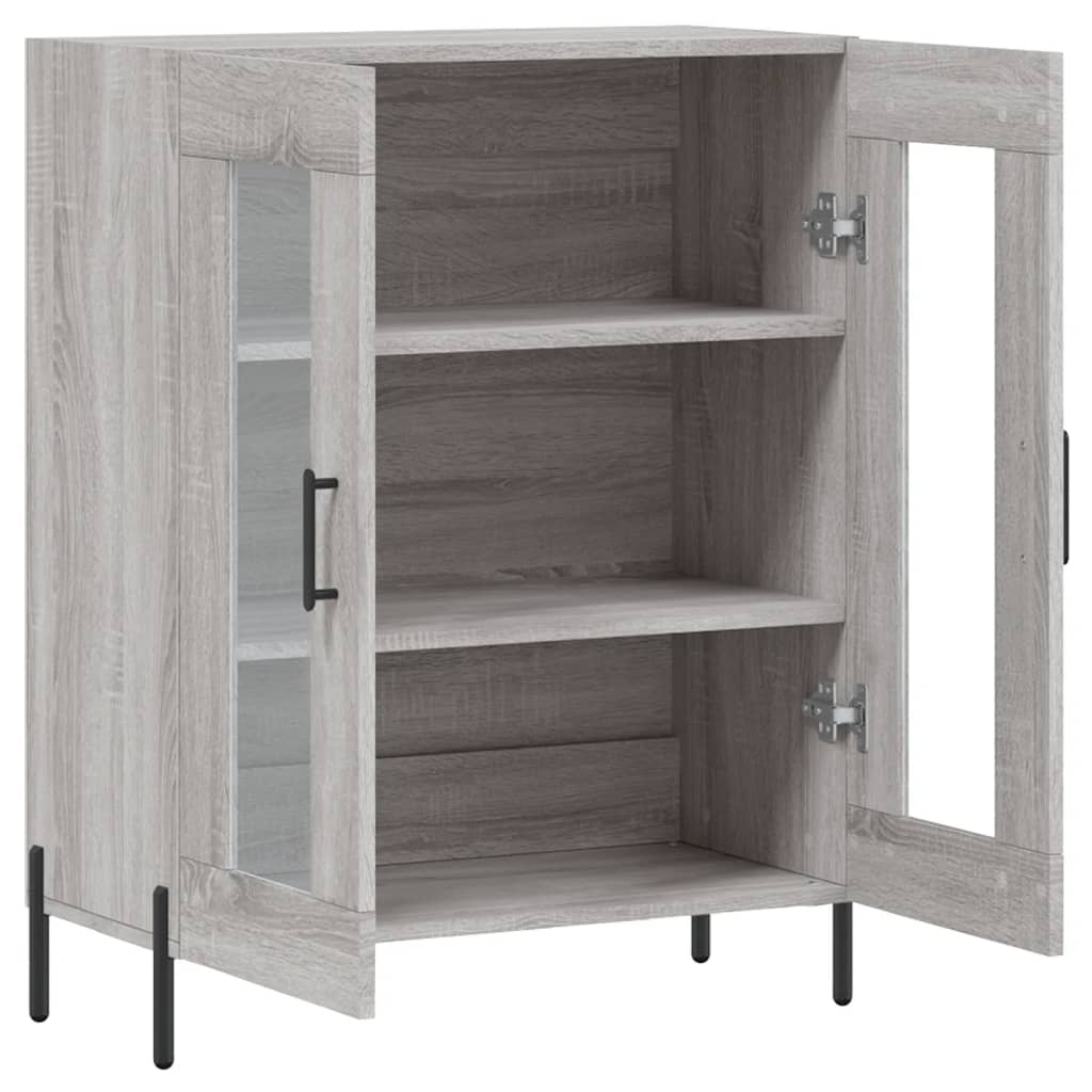 vidaXL Sideboard Grey Sonoma 69.5x34x90 cm Engineered Wood