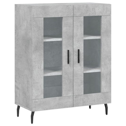 vidaXL Sideboard Concrete Grey 69.5x34x90 cm Engineered Wood