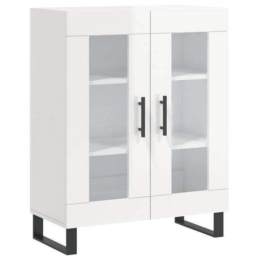 vidaXL Sideboard High Gloss White 69,5x34x90 cm Engineered Wood