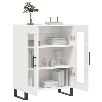 vidaXL Sideboard High Gloss White 69.5x34x90 cm Engineered Wood