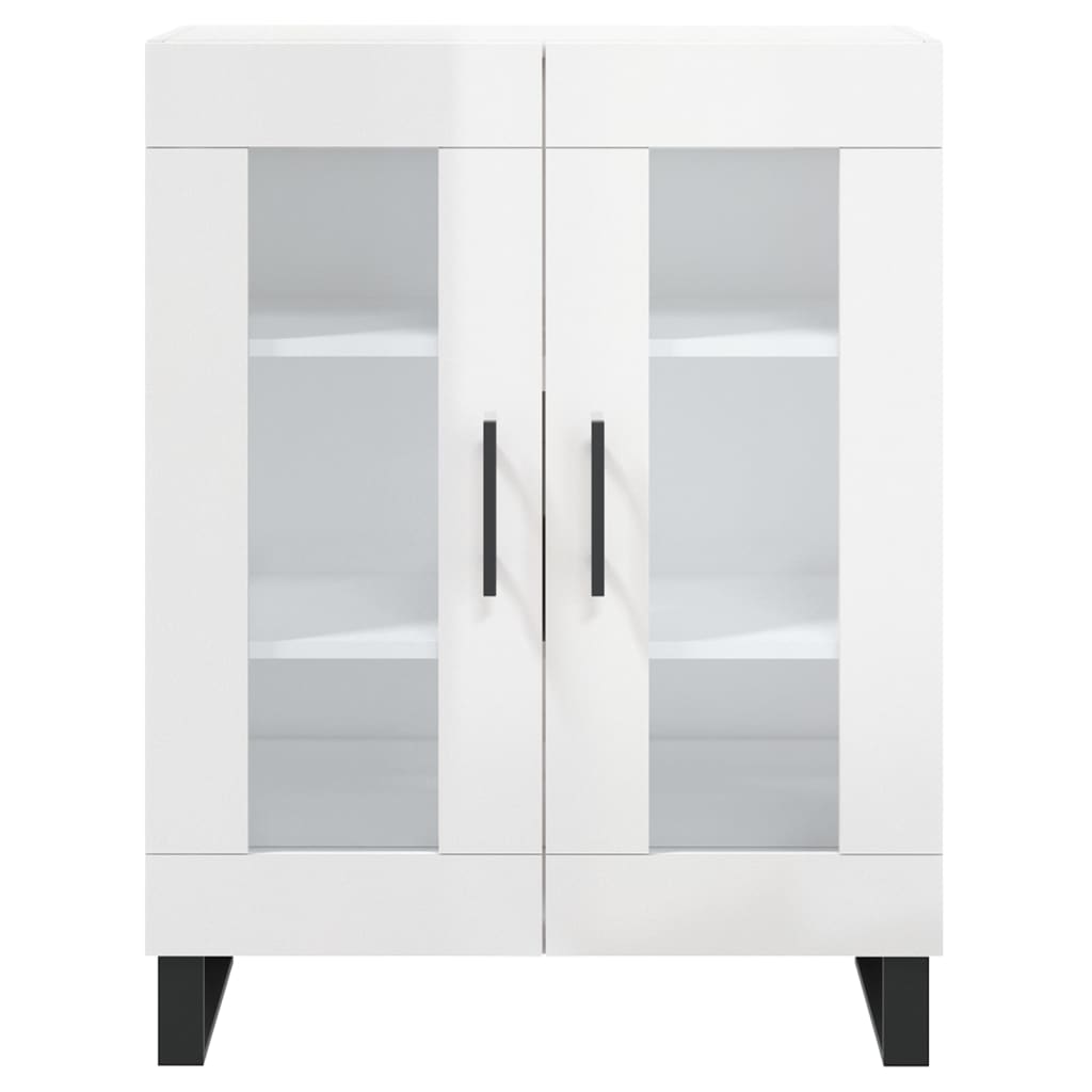 vidaXL Sideboard High Gloss White 69.5x34x90 cm Engineered Wood