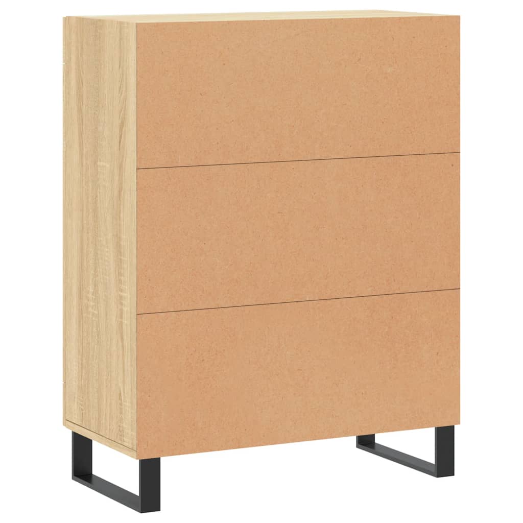 vidaXL Sideboard Sonoma Oak 69.5x34x90 cm Engineered Wood