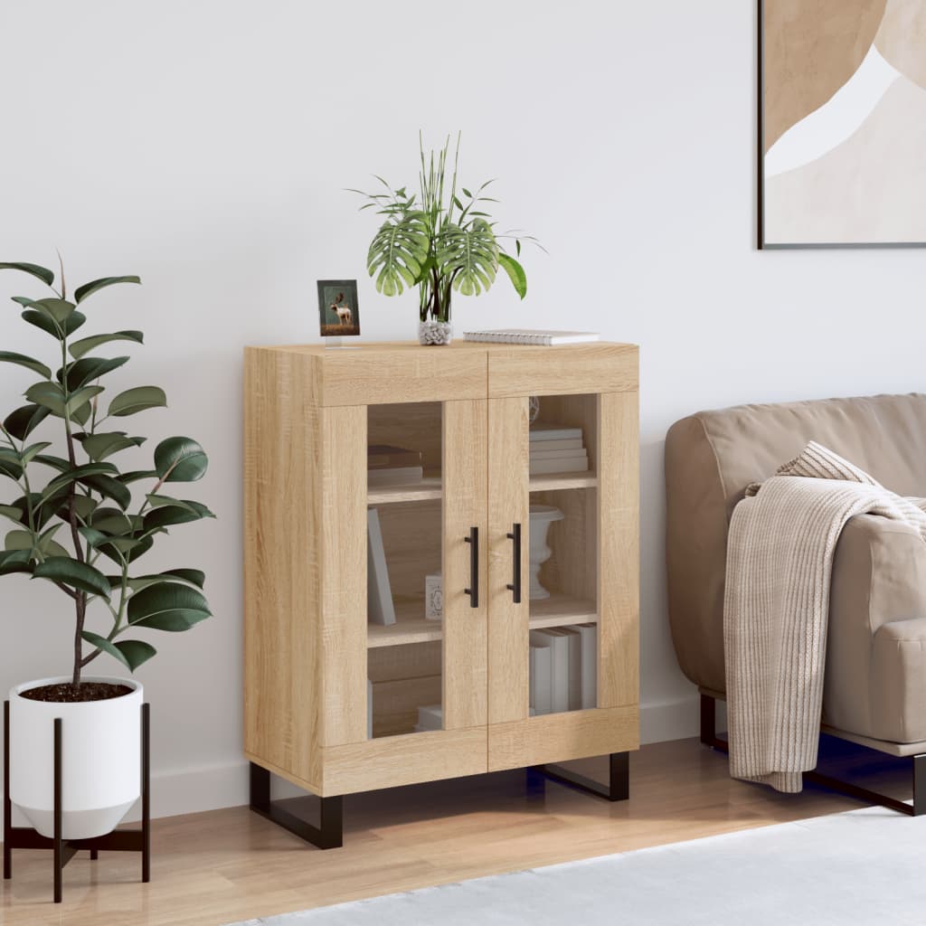 vidaXL Sideboard Sonoma Oak 69.5x34x90 cm Engineered Wood