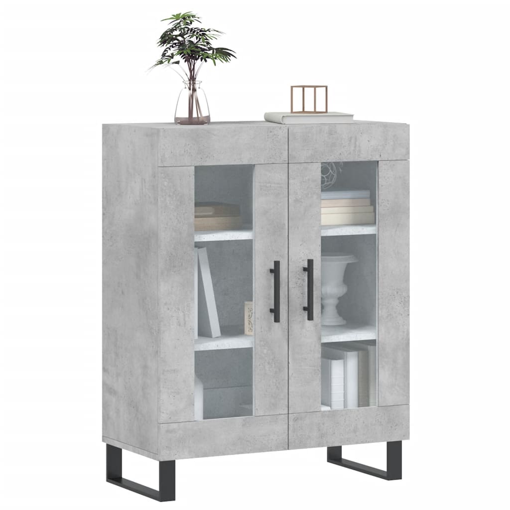vidaXL Sideboard Concrete Grey 69.5x34x90 cm Engineered Wood