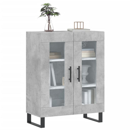 vidaXL Sideboard Concrete Grey 69.5x34x90 cm Engineered Wood