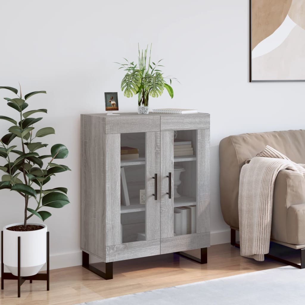 vidaXL Sideboard Grey Sonoma 69,5x34x90 cm Engineered Wood