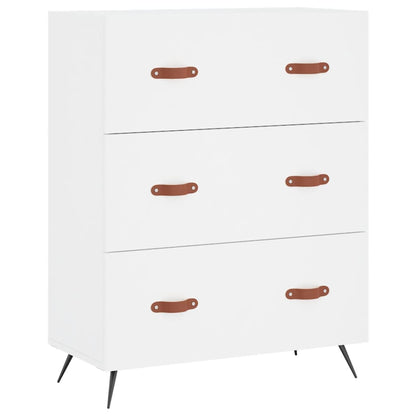 vidaXL Chest of Drawers White 69.5x34x90 cm Engineered Wood