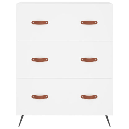 vidaXL Chest of Drawers White 69.5x34x90 cm Engineered Wood
