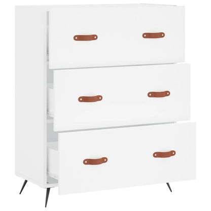 vidaXL Chest of Drawers White 69.5x34x90 cm Engineered Wood