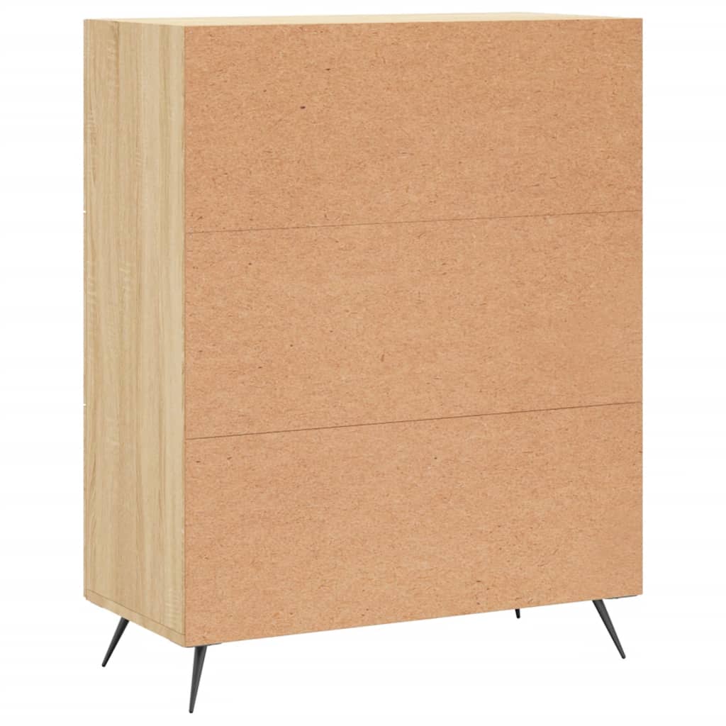 vidaXL Chest of Drawers Sonoma Oak 69.5x34x90 cm Engineered Wood