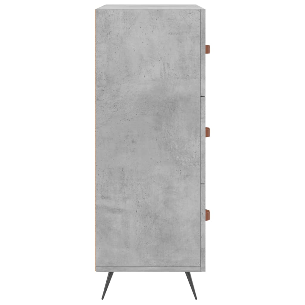 vidaXL Chest of Drawers Concrete Grey 69.5x34x90 cm Engineered Wood