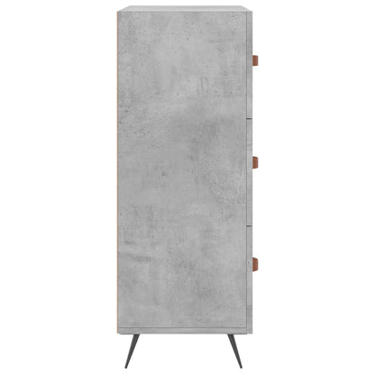 vidaXL Chest of Drawers Concrete Grey 69.5x34x90 cm Engineered Wood