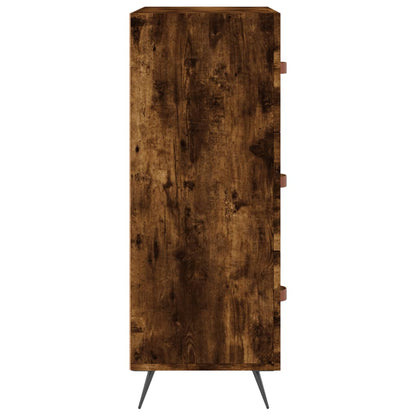 vidaXL Chest of Drawers Smoked Oak 69.5x34x90 cm Engineered Wood