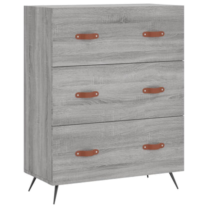 vidaXL Chest of Drawers Grey Sonoma 69.5x34x90 cm Engineered Wood