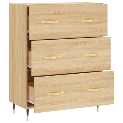 vidaXL Sideboard Sonoma Oak 69.5x34x90 cm Engineered Wood