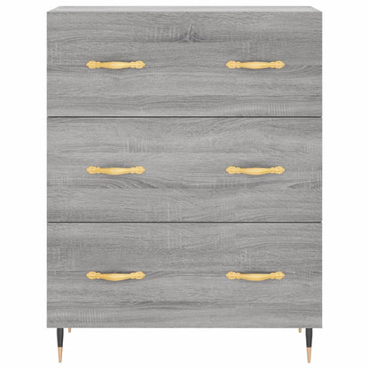 vidaXL Sideboard Grey Sonoma 69.5x34x90 cm Engineered Wood