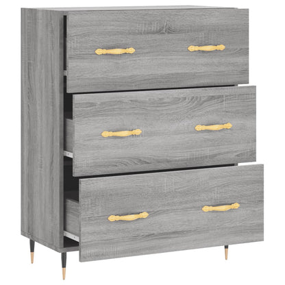vidaXL Sideboard Grey Sonoma 69.5x34x90 cm Engineered Wood