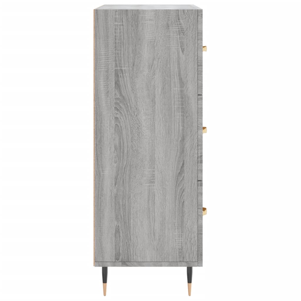 vidaXL Sideboard Grey Sonoma 69.5x34x90 cm Engineered Wood