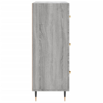 vidaXL Sideboard Grey Sonoma 69.5x34x90 cm Engineered Wood