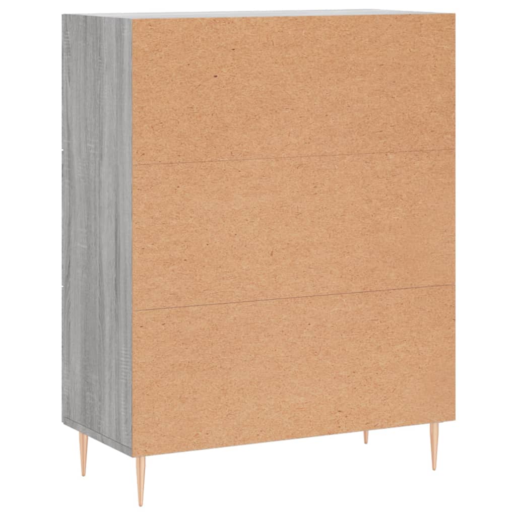 vidaXL Sideboard Grey Sonoma 69.5x34x90 cm Engineered Wood