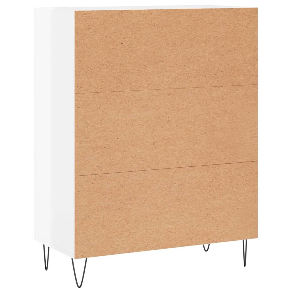 vidaXL Sideboard High Gloss White 69.5x34x90 cm Engineered Wood
