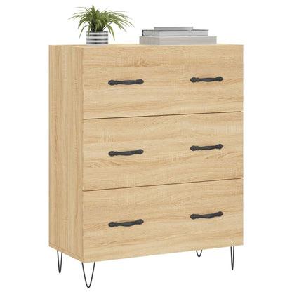 vidaXL Sideboard Sonoma Oak 69.5x34x90 cm Engineered Wood