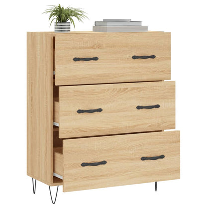 vidaXL Sideboard Sonoma Oak 69.5x34x90 cm Engineered Wood