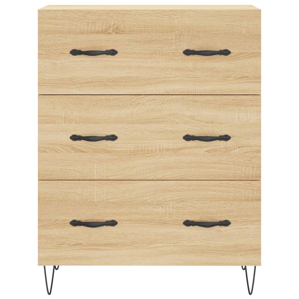 vidaXL Sideboard Sonoma Oak 69.5x34x90 cm Engineered Wood