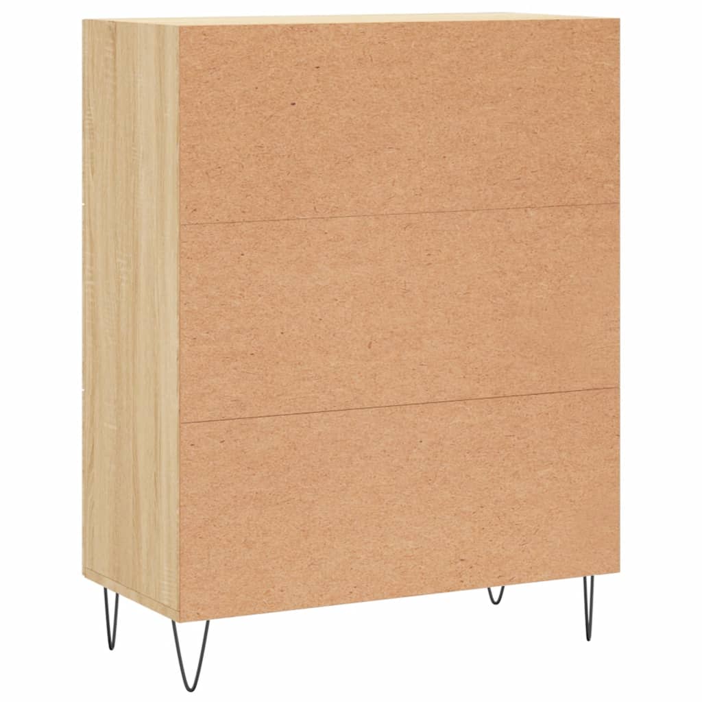 vidaXL Sideboard Sonoma Oak 69.5x34x90 cm Engineered Wood