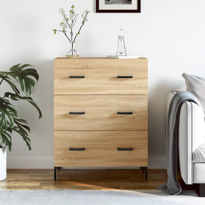 vidaXL Sideboard Sonoma Oak 69.5x34x90 cm Engineered Wood