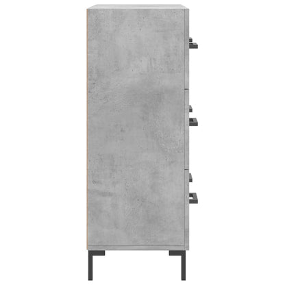 vidaXL Sideboard Concrete Grey 69.5x34x90 cm Engineered Wood