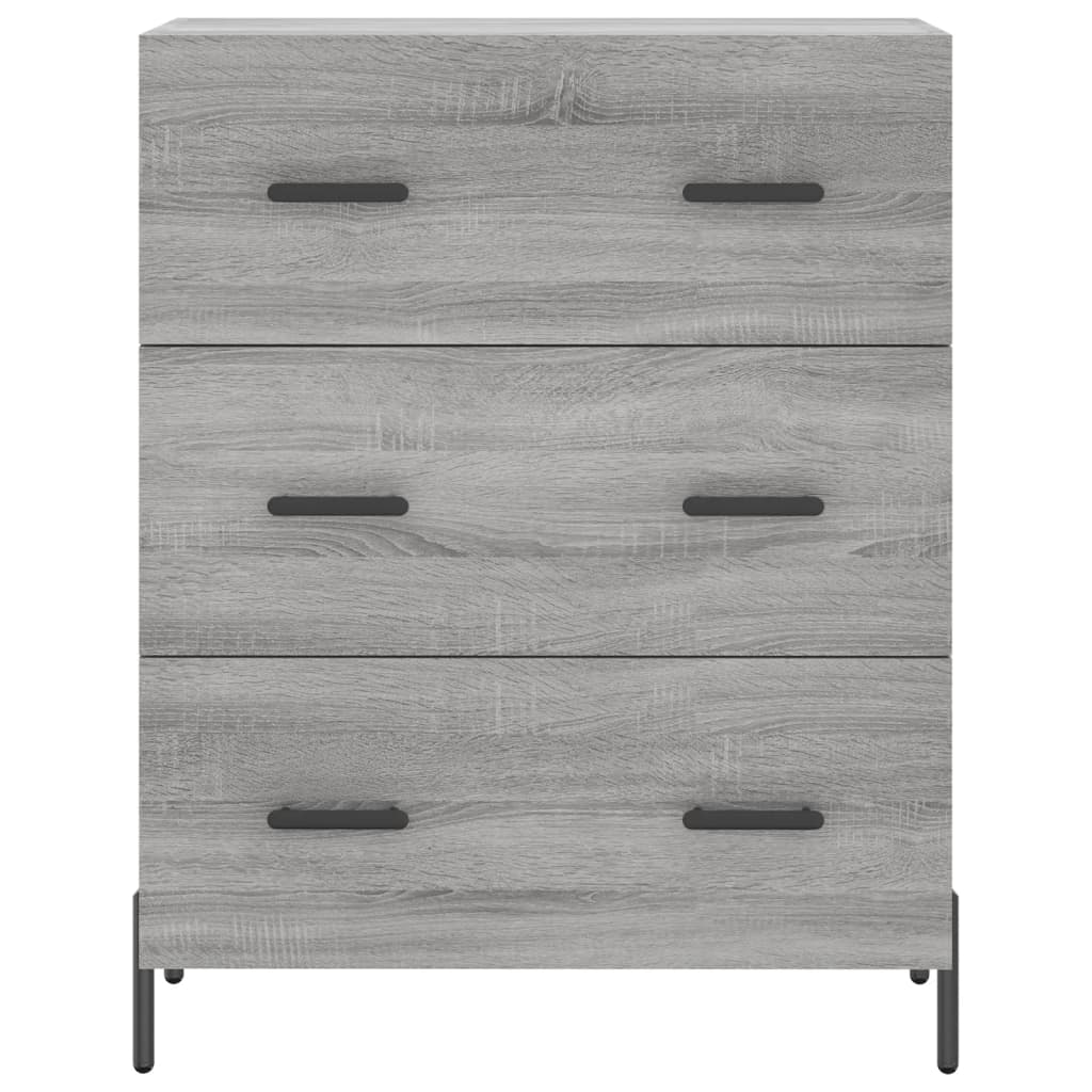 vidaXL Sideboard Grey Sonoma 69.5x34x90 cm Engineered Wood