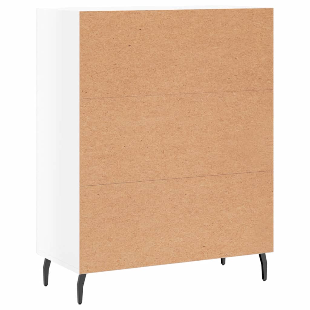vidaXL Sideboard High Gloss White 69.5x34x90 cm Engineered Wood