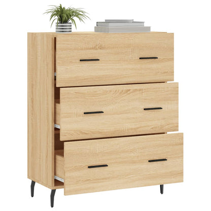 vidaXL Sideboard Sonoma Oak 69,5x34x90 cm Engineered Wood