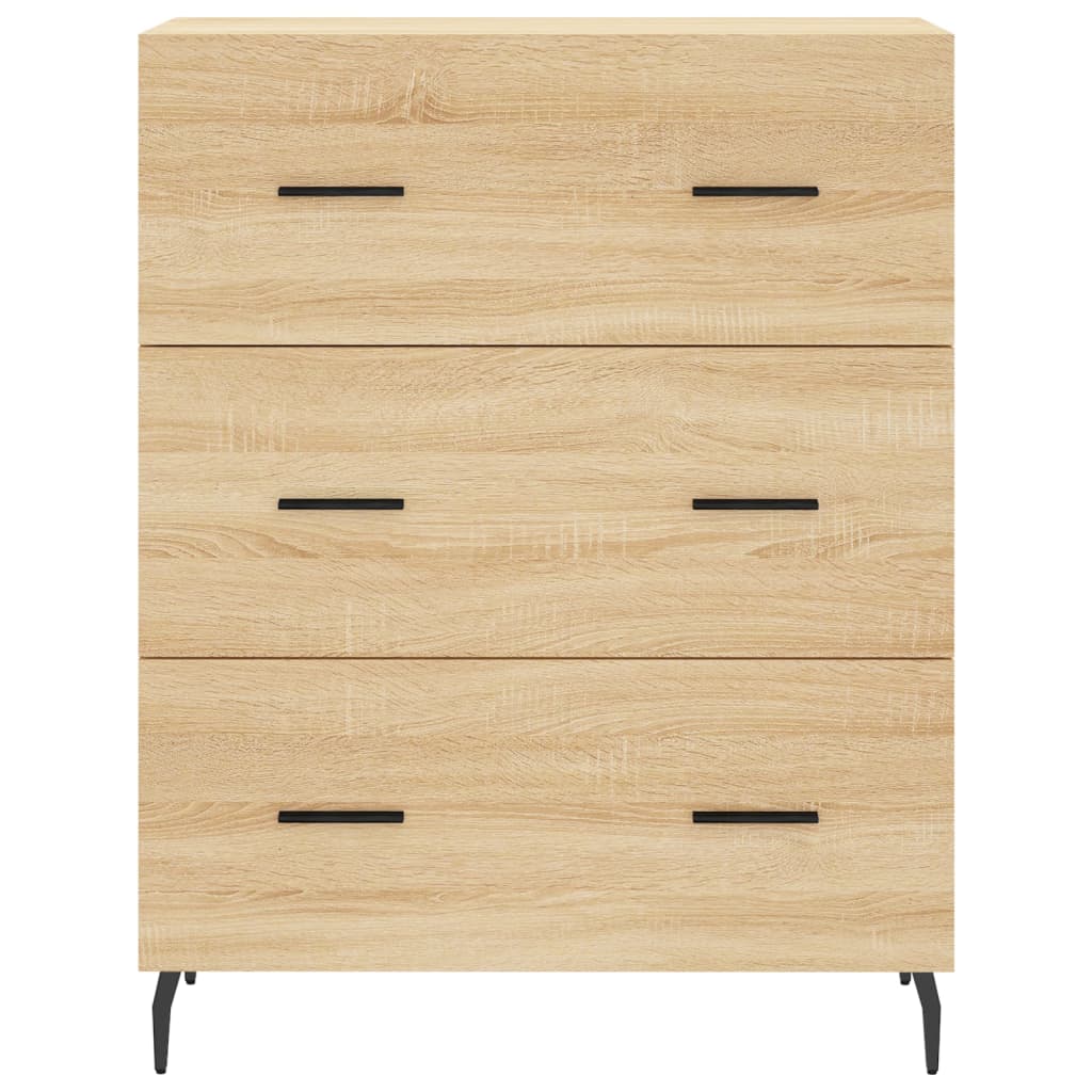 vidaXL Sideboard Sonoma Oak 69,5x34x90 cm Engineered Wood