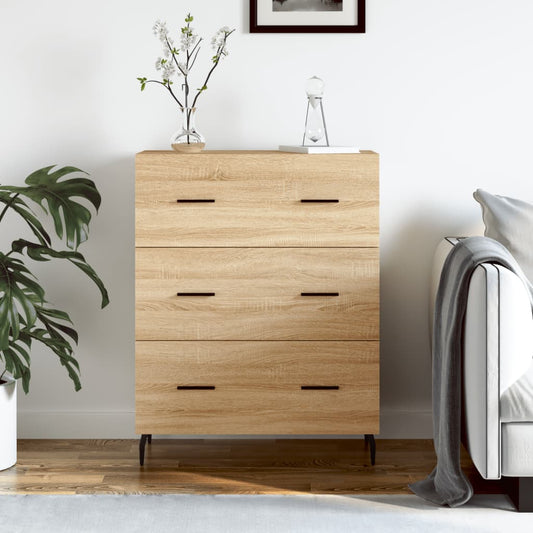 vidaXL Sideboard Sonoma Oak 69,5x34x90 cm Engineered Wood
