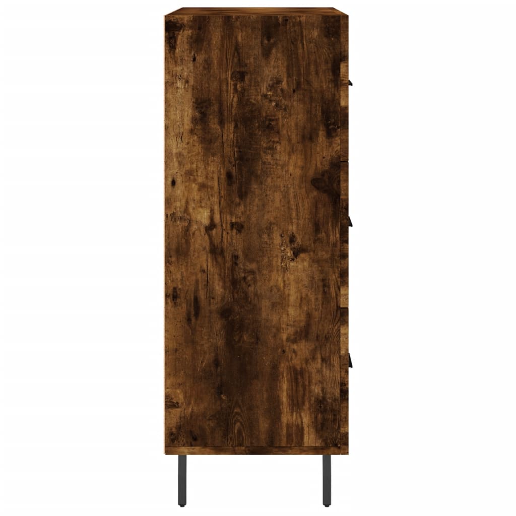 vidaXL Sideboard Smoked Oak 69,5x34x90 cm Engineered Wood