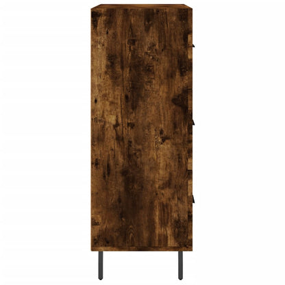 vidaXL Sideboard Smoked Oak 69,5x34x90 cm Engineered Wood