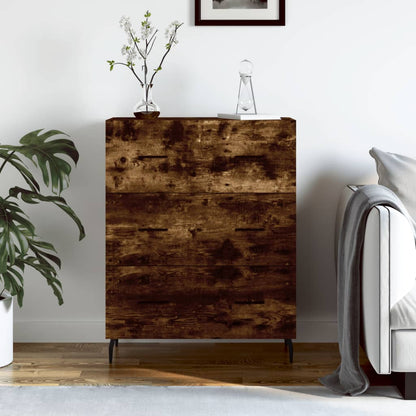 vidaXL Sideboard Smoked Oak 69,5x34x90 cm Engineered Wood