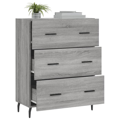 vidaXL Sideboard Grey Sonoma 69,5x34x90 cm Engineered Wood