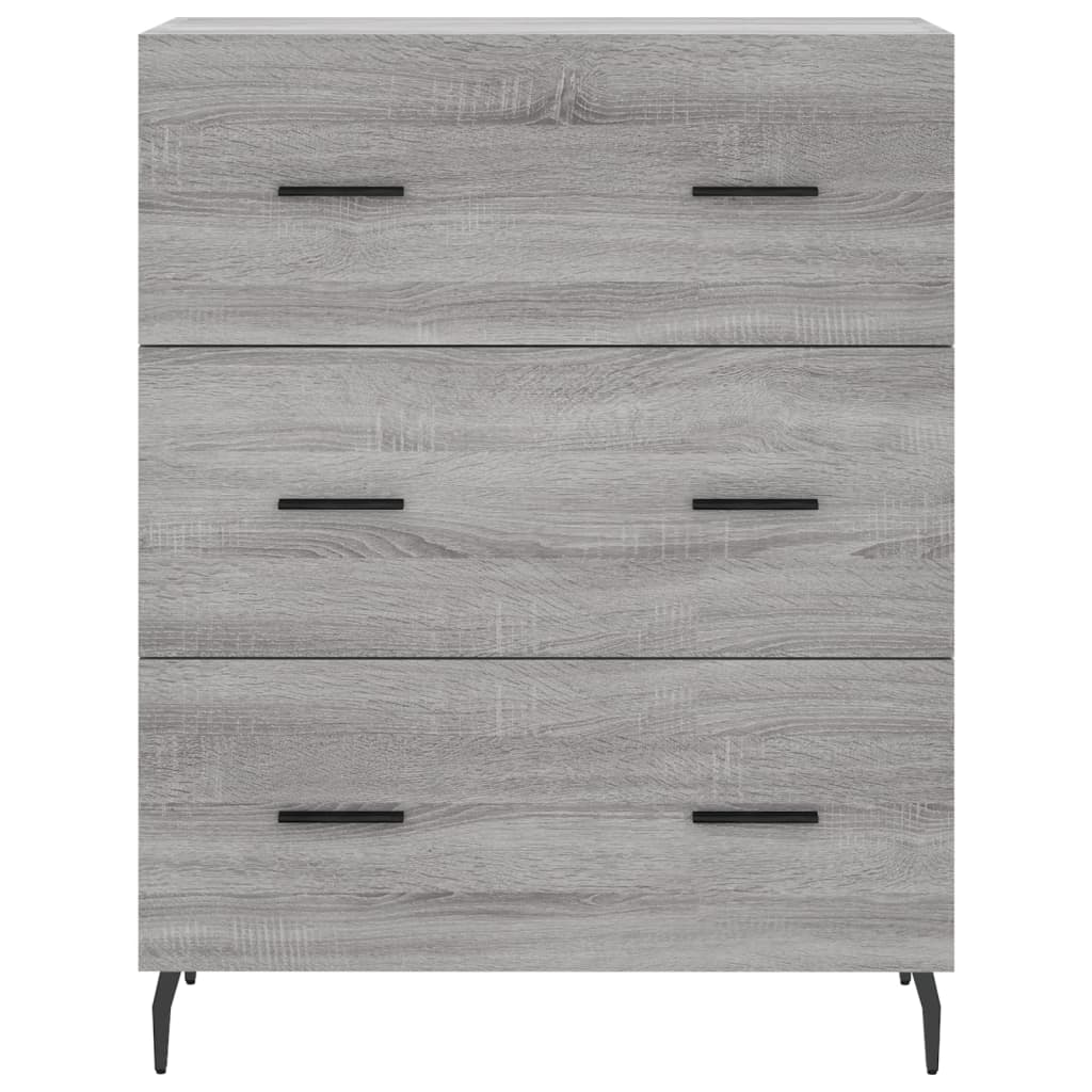 vidaXL Sideboard Grey Sonoma 69,5x34x90 cm Engineered Wood