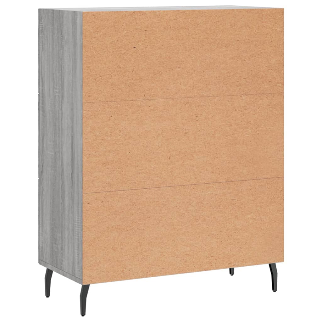 vidaXL Sideboard Grey Sonoma 69,5x34x90 cm Engineered Wood