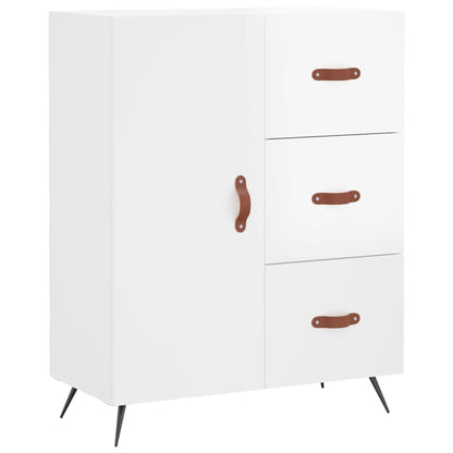 vidaXL Sideboard High Gloss White 69.5x34x90 cm Engineered Wood