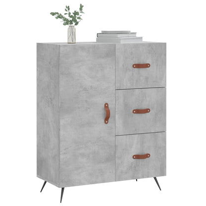 vidaXL Sideboard Concrete Grey 69,5x34x90 cm Engineered Wood